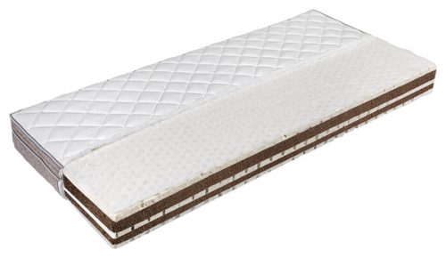 Relax-3 – pontrugalmas latex fekvőfelületű kókusz-latex matrac hipoallergén huzattal forgatható, kétoldalas kivitelben